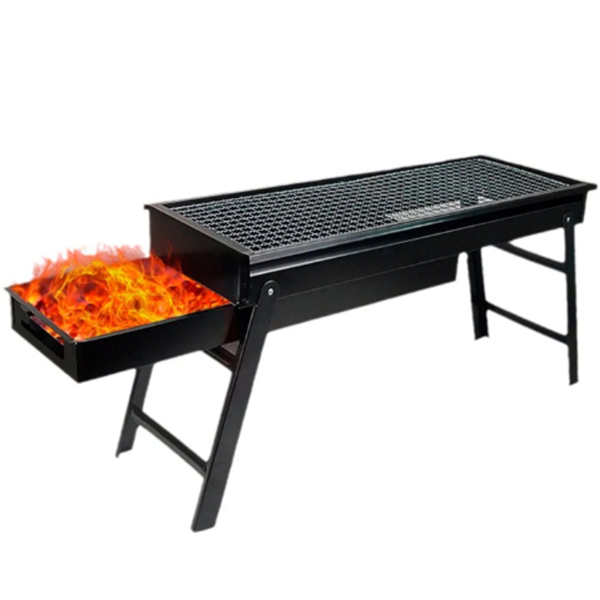 GENERICO - Parrilla A Carbón Bbq Portátil Parrillera Asador 60cm Plegable