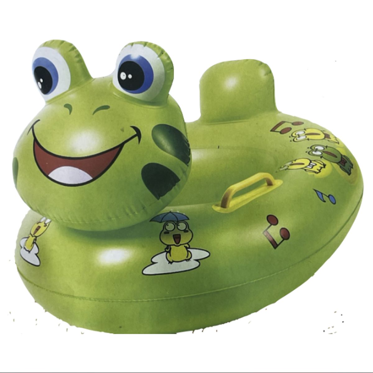 GENERICO - Flotador Inflable para Bebé Diseño Ranita con Asiento y Asas de Seguridad