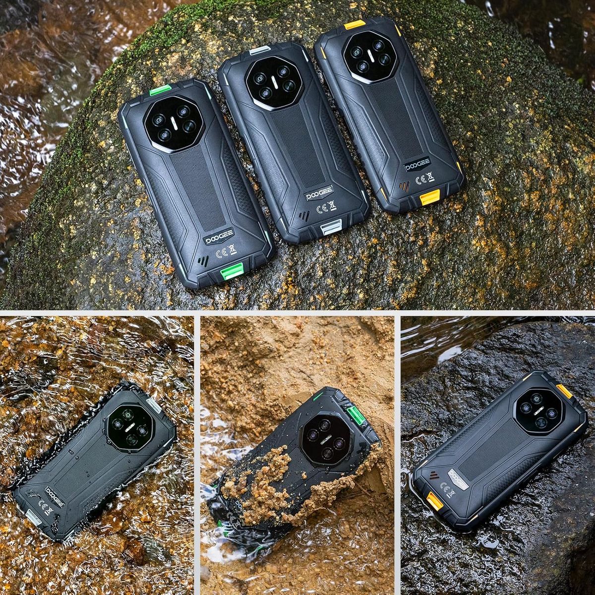 DOOGEE - DOOGEE Fire3 Celular 12GB+64GB Android 14 Smartphone-Verde