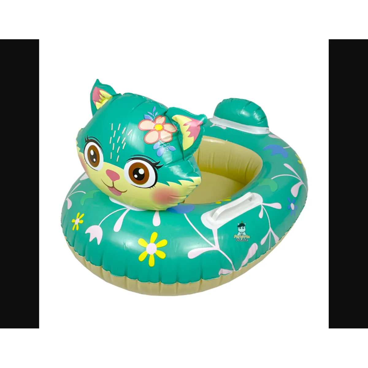 GENERICO - Flotador inflable bebé diseño gato con asiento