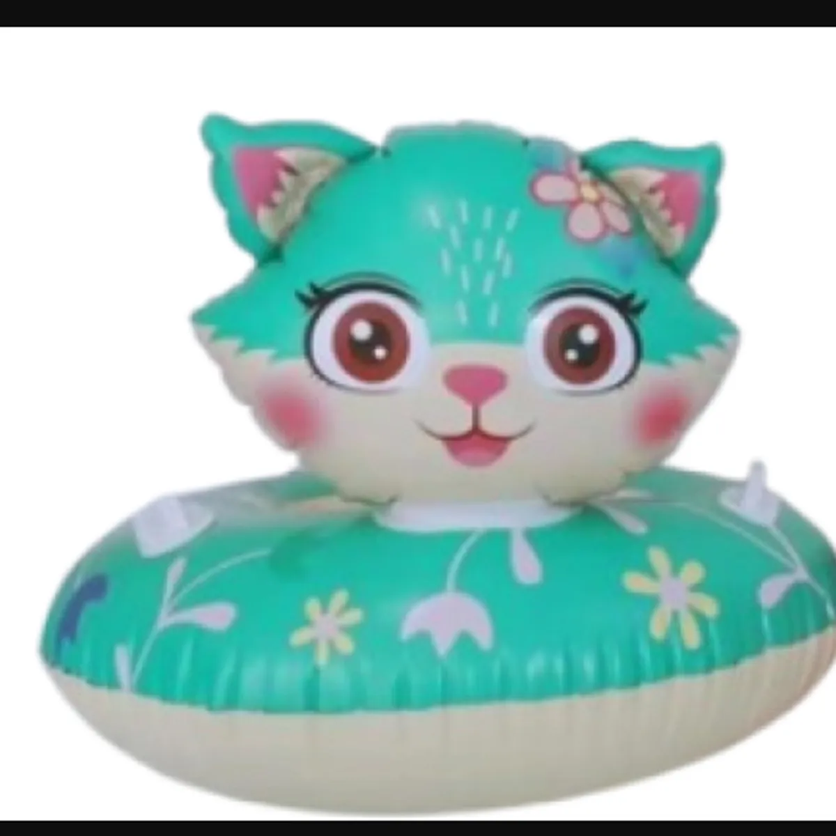 GENERICO - Flotador inflable bebé diseño gato con asiento