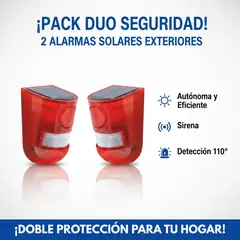 MOVI - Alarma solar con sensor de movimiento impermeable