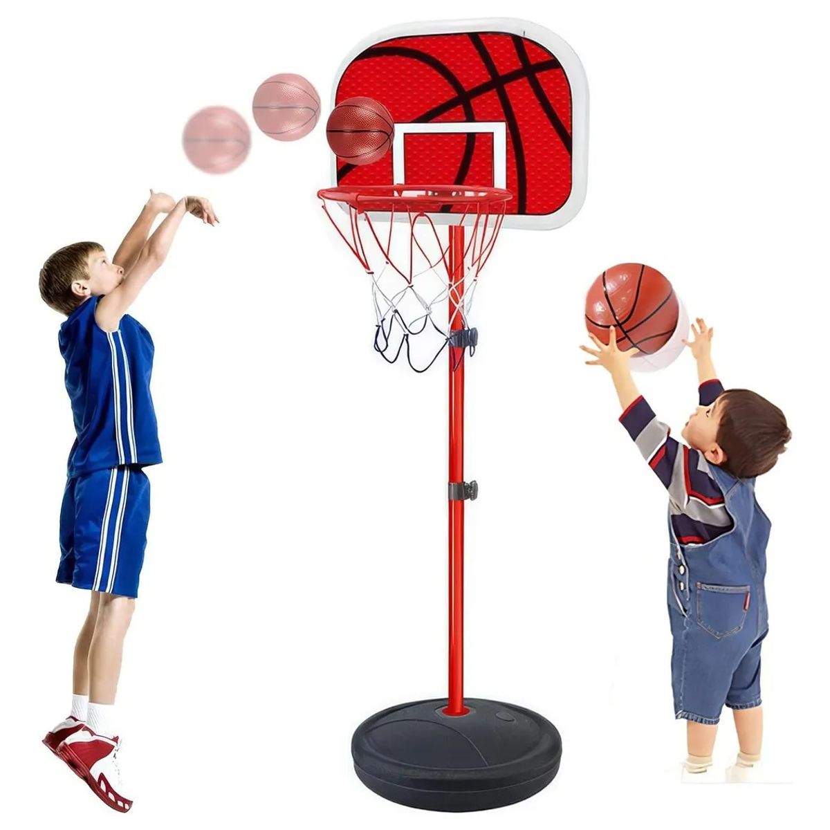EVERSO - Aro De Basquetbol Tablero Niños Altura Ajustable Portátil