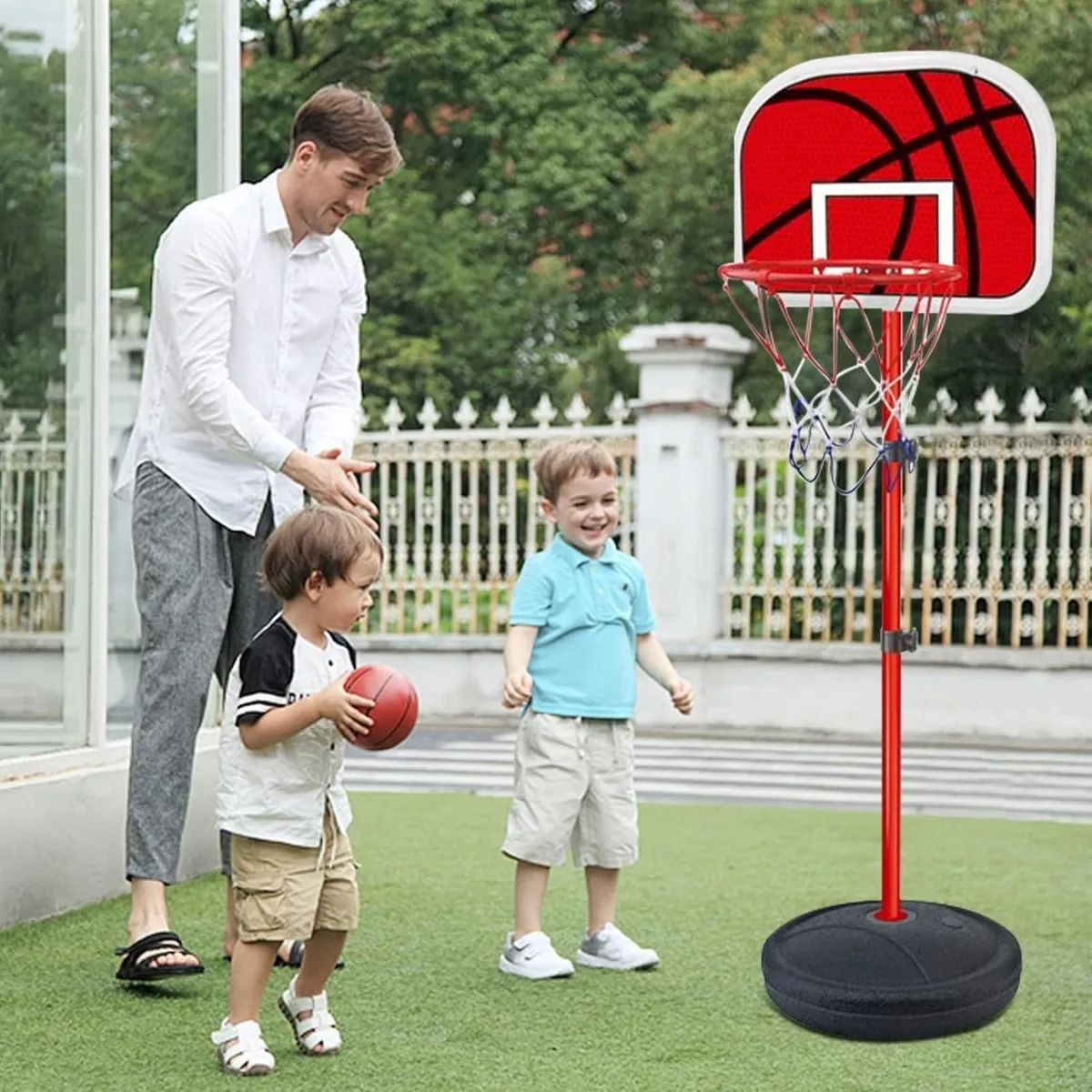 EVERSO - Aro De Basquetbol Tablero Niños Altura Ajustable Portátil