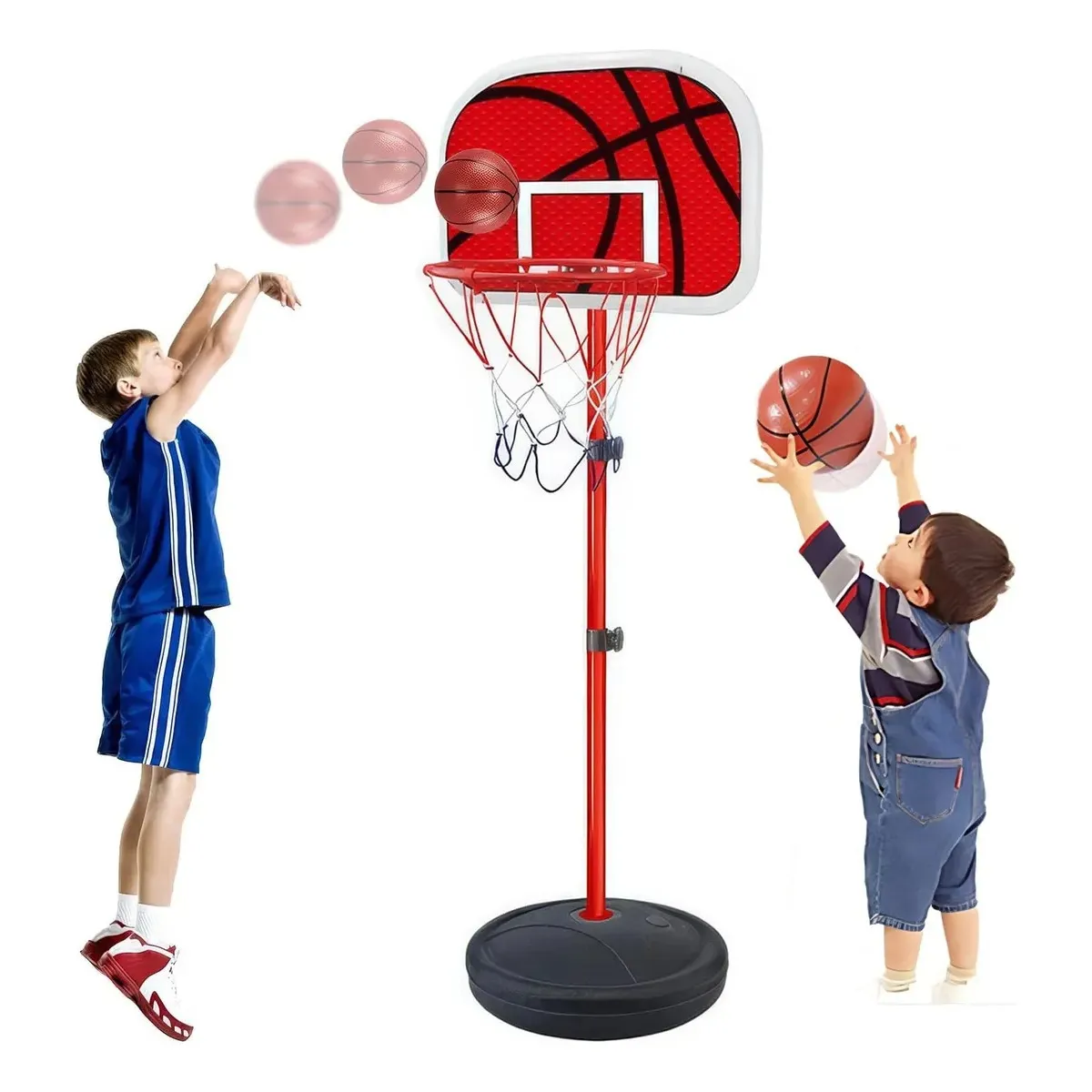 EVERSO - Aro De Basquetbol Tablero Niños Altura Ajustable Portátil