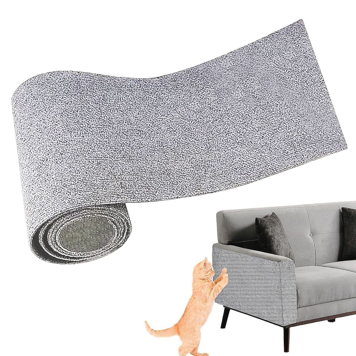 DEKANO - Tapete Rascador Para Gatos Sofá Protector Adhesivo 30x200cm