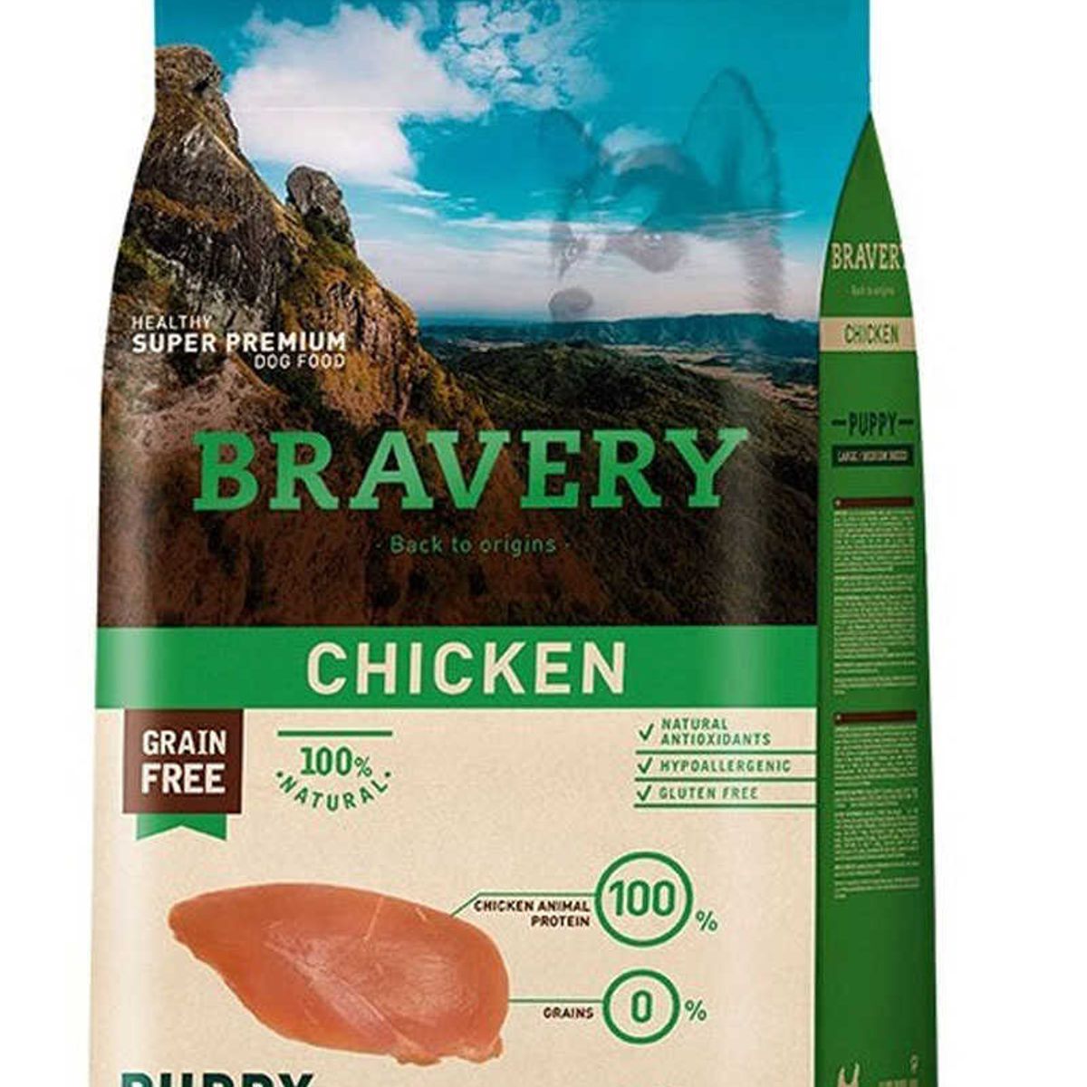 BRAVERY - Bravery Puppy Raza Medianagrande - Pollo 12kg
