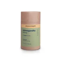 BIOSTREAM - Ashwagandha 500mg 120 Cápsulas Vegana