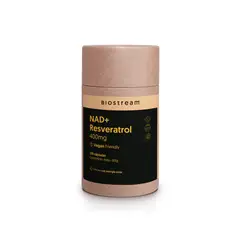 BIOSTREAM - Nad + Resveratrol 120 Cápsulas Vegano