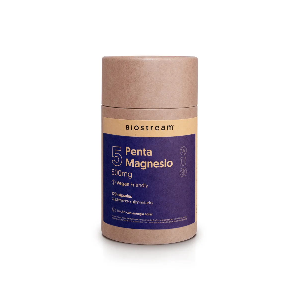 BIOSTREAM - Pack x 2 Penta Magnesio Biostream 120 capsulas Biostream
