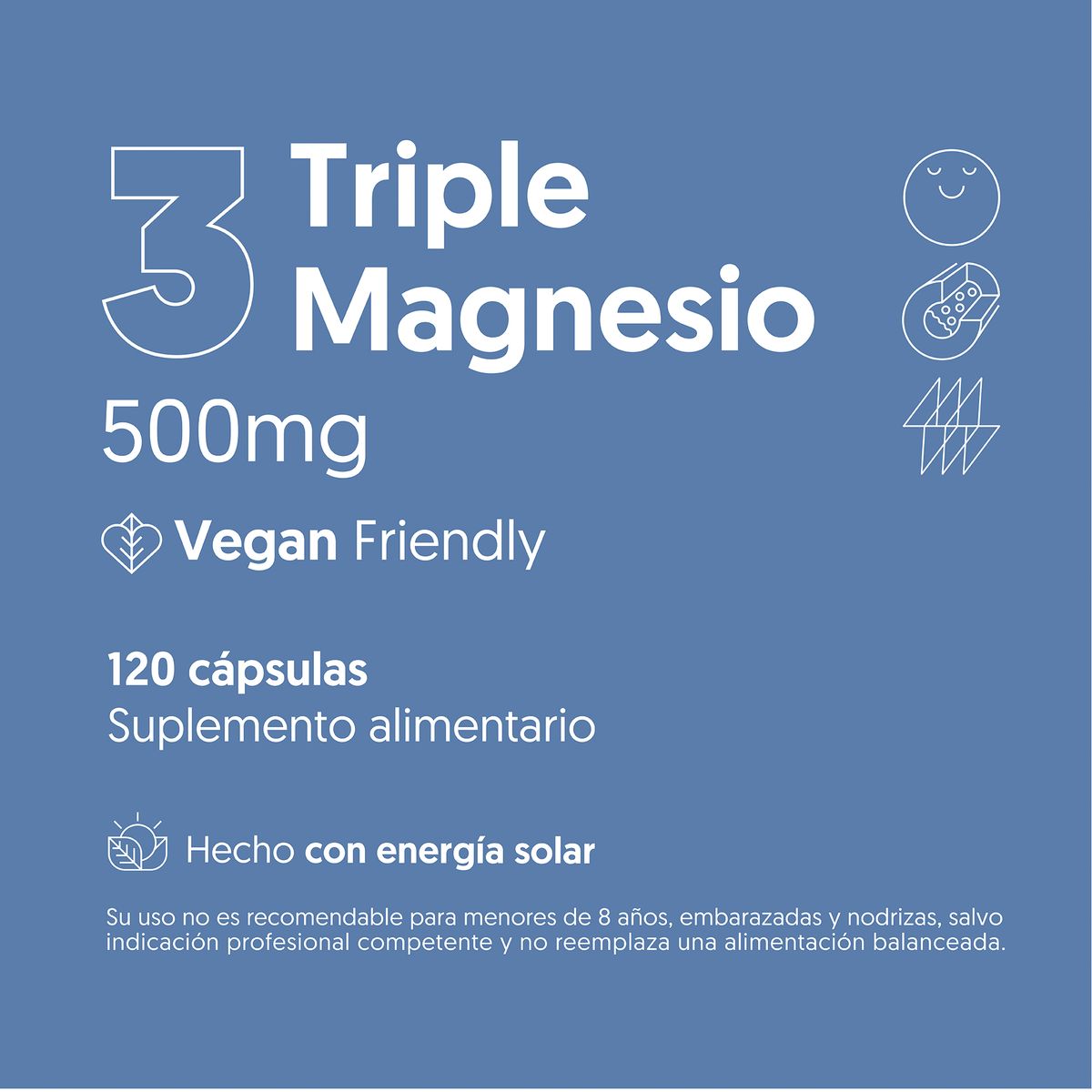 BIOSTREAM - Triple Magnesio Bisglicinato Malato Taurato 120 cap Vegano