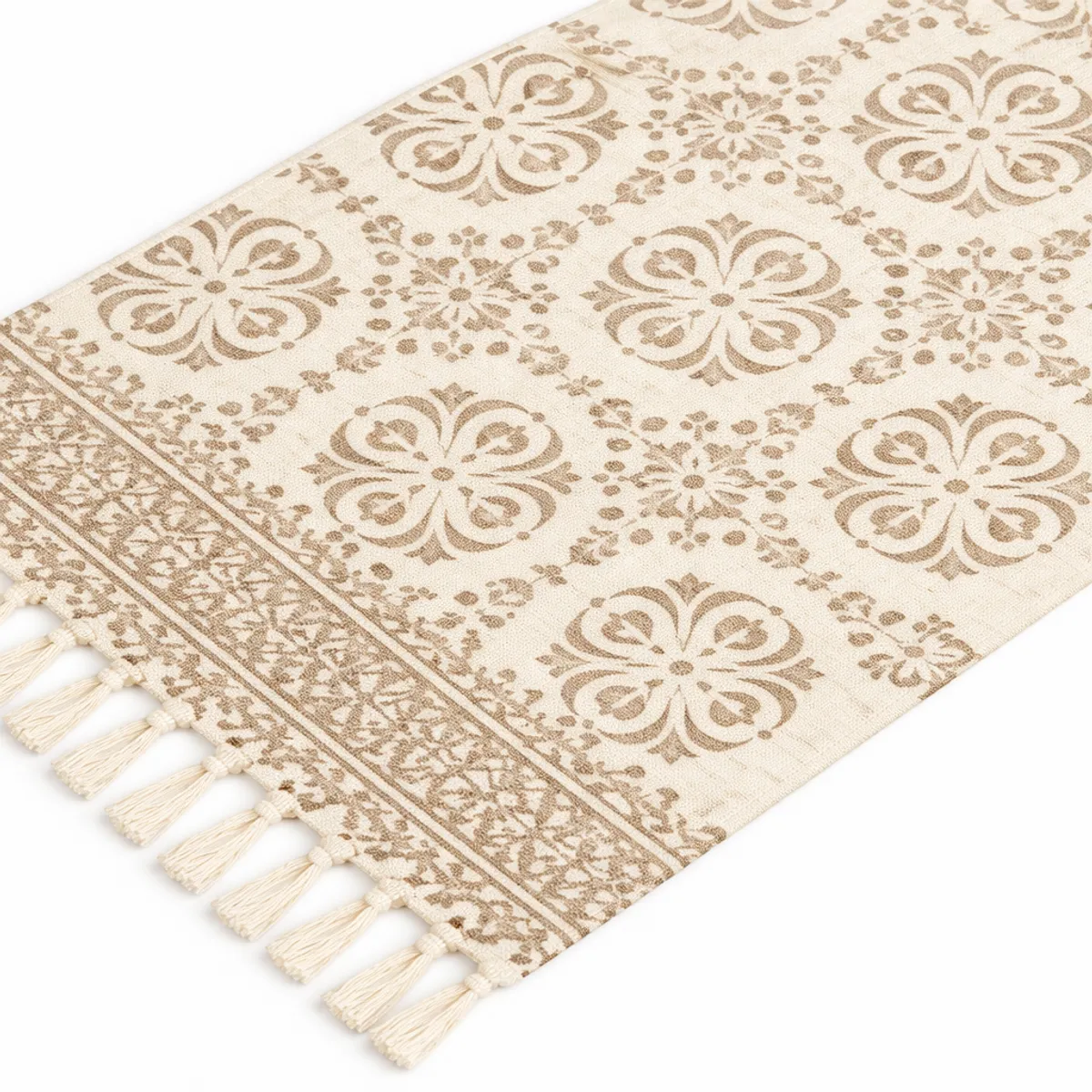 ARMONIA - Bajada de Cama Lino Grueso 60x90cm Diseño Clásico 736