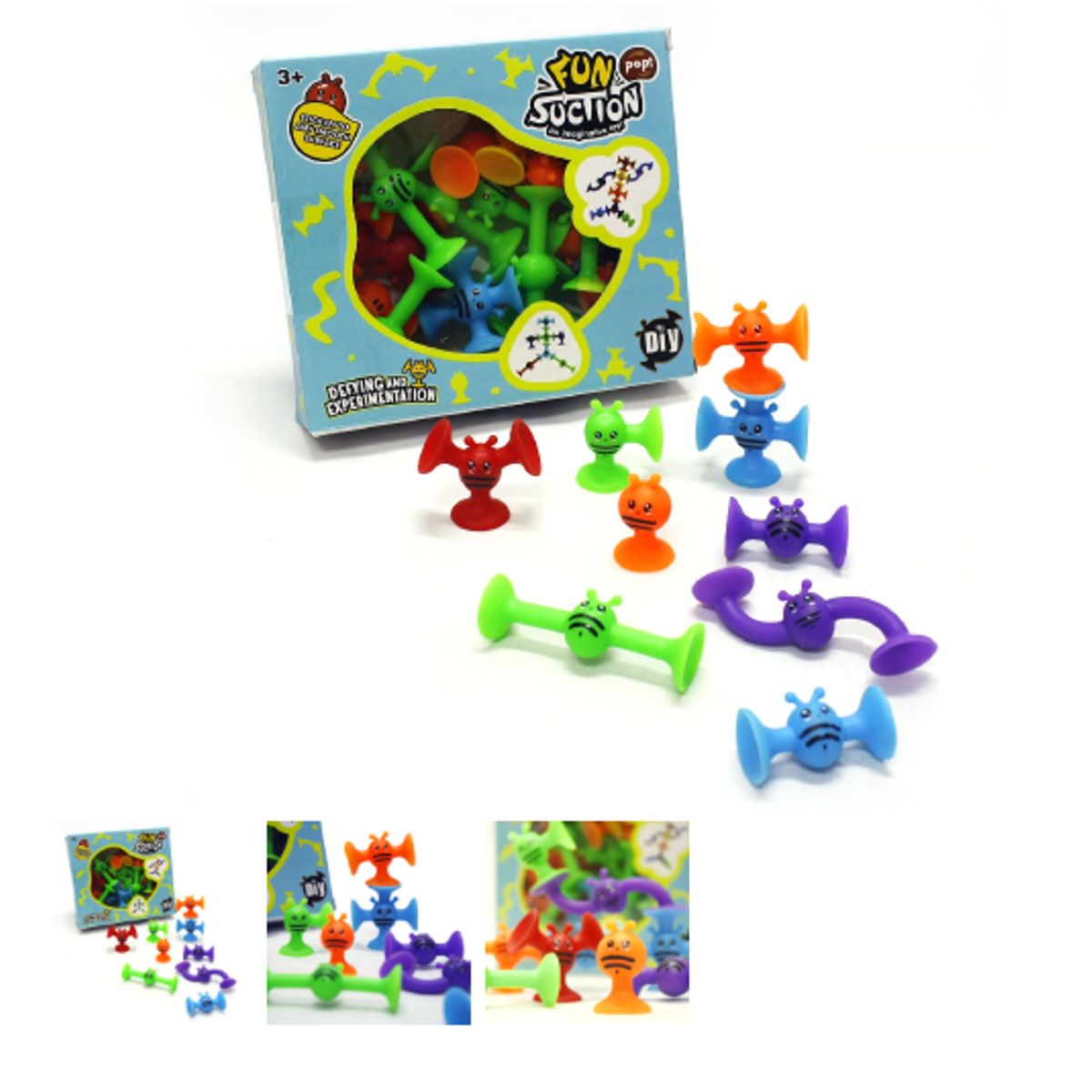 GENERICO - JUEGO DE VENTOSAS DE CONSTRUCCION 33 PIEZAS