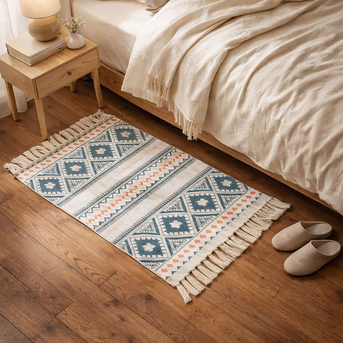 ARMONIA - Tapete Decorativo Étnico Colorido 60x90cm Lino 739