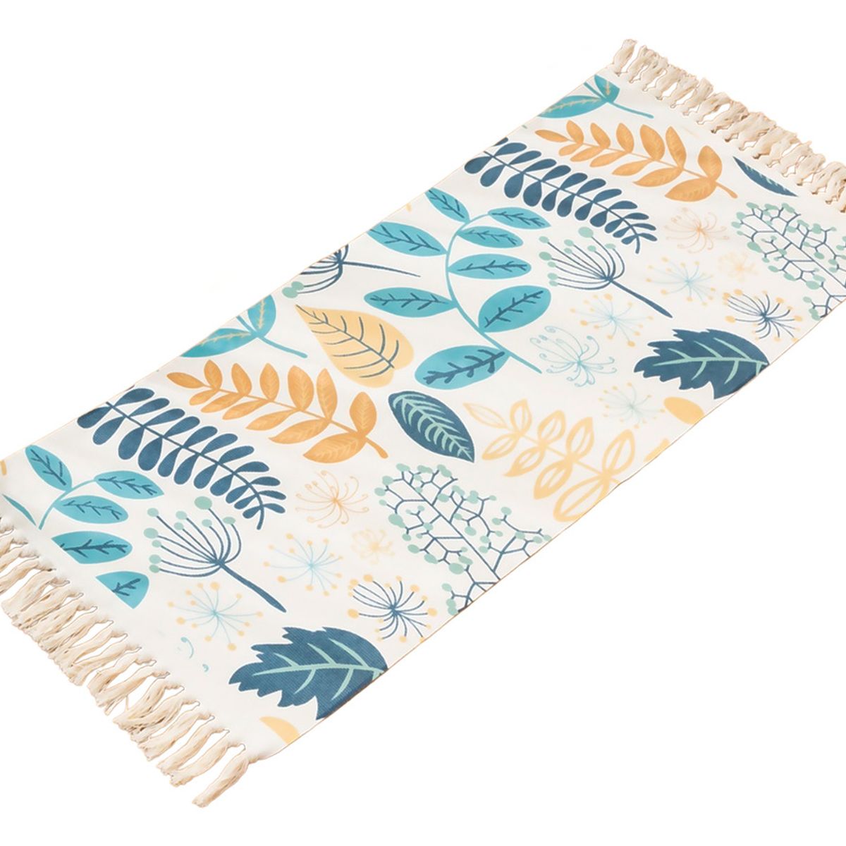 ARMONIA - Bajada de Cama Floral Lino Grueso 60x130cm 745