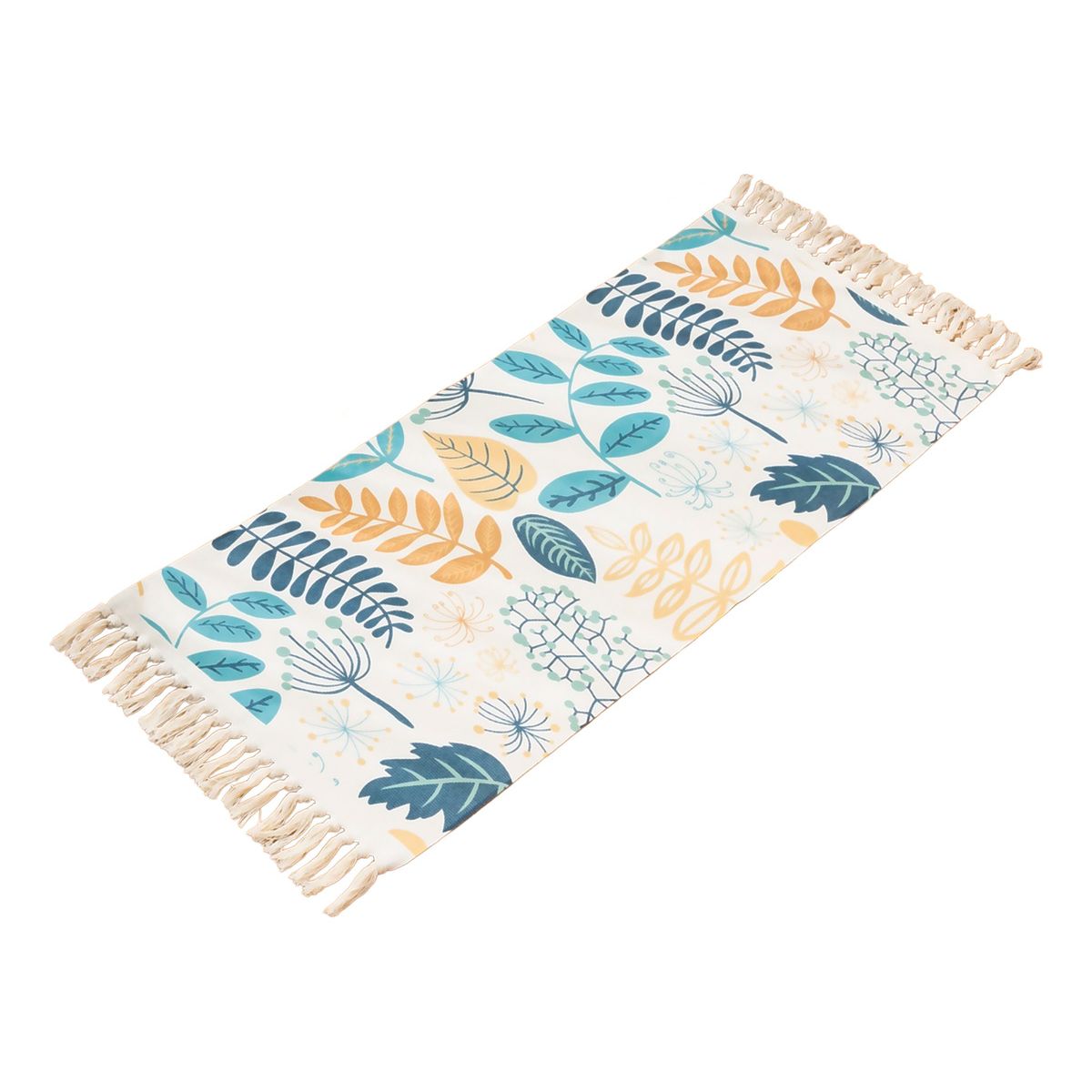 ARMONIA - Bajada de Cama Floral Lino Grueso 60x130cm 745