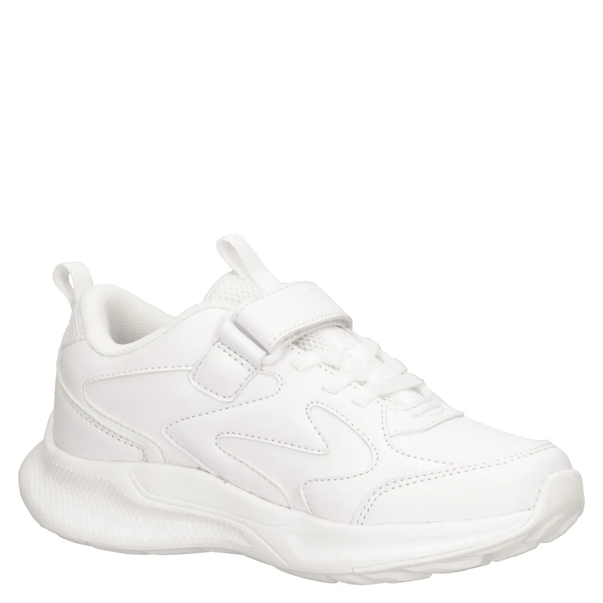 PLUMA - Zapatilla Escolar Unisex Blanco Pluma