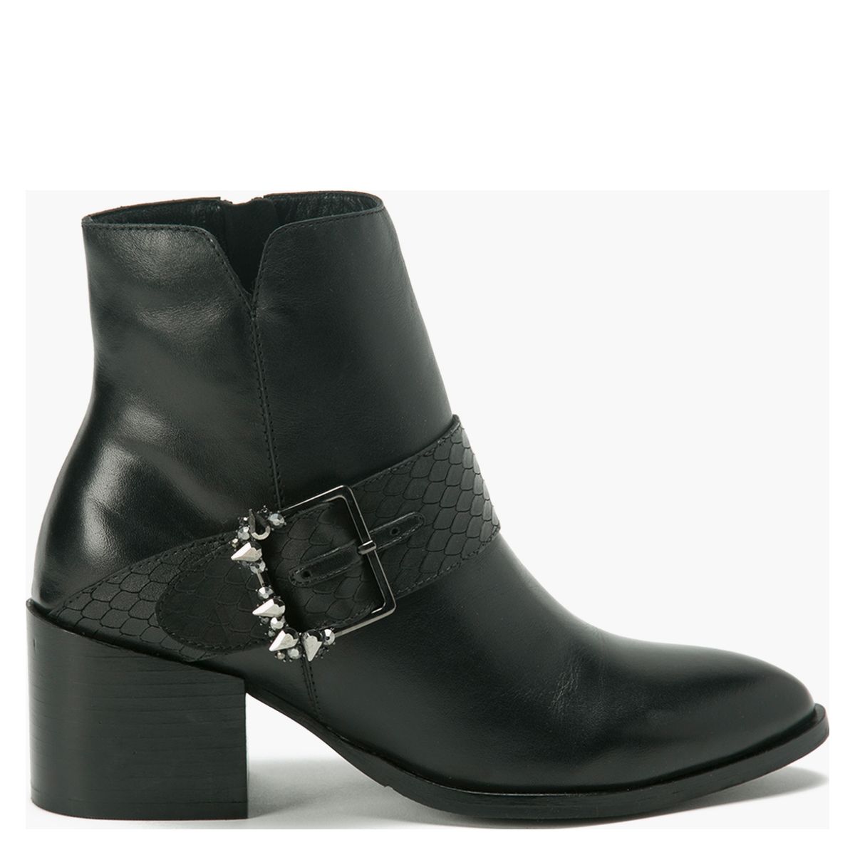 GACEL - Botín Mujer Cuero Negro