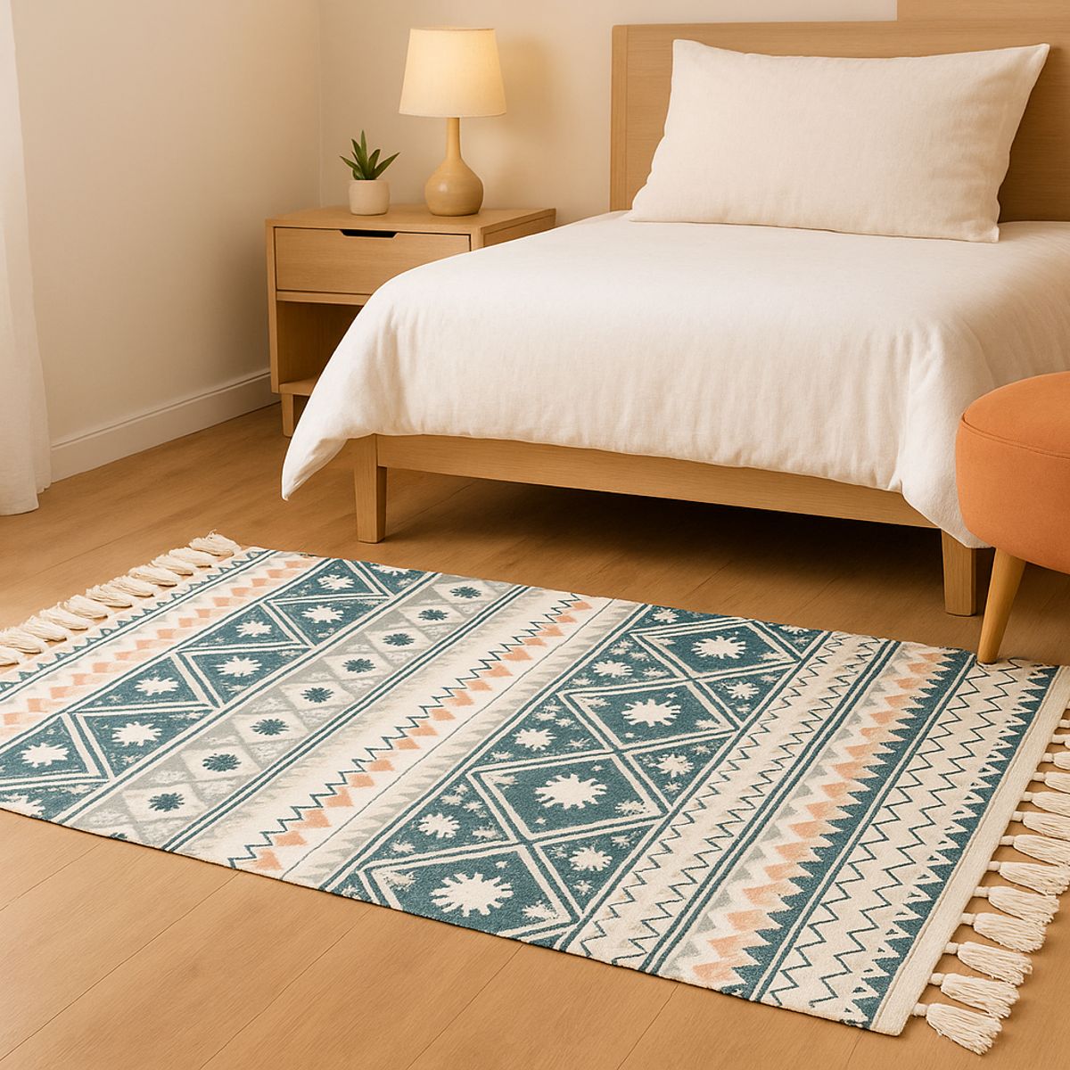 ARMONIA - Tapete Lino 60x90cm Estilo Étnico Colorido 739