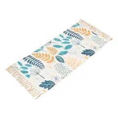 ARMONIA - Bajada de Cama Floral Lino Grueso 60x130cm 745