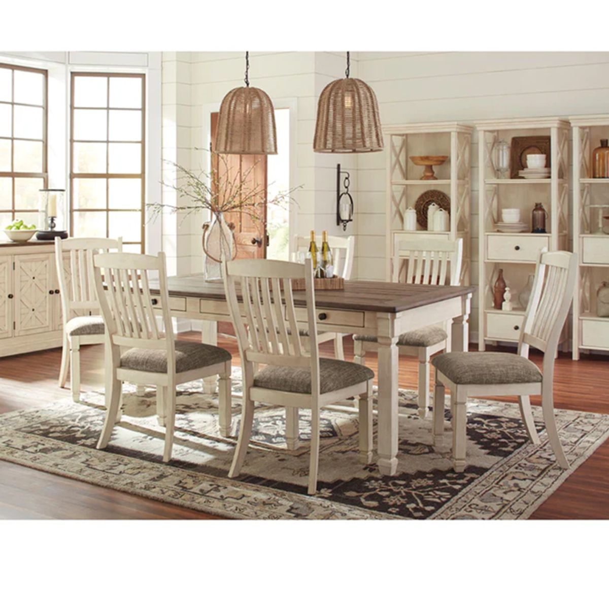 MSA MUEBLES SANTA ANA - Juego de Comedor 6 Sillas Vermont (6 Puestos)