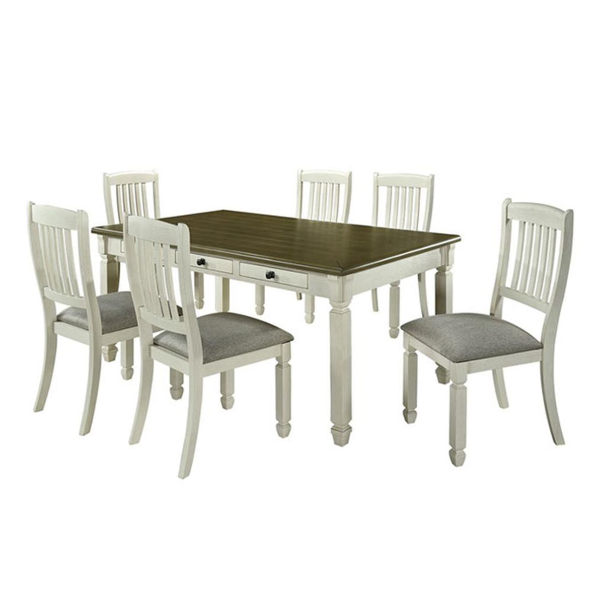 MSA MUEBLES SANTA ANA - Juego de Comedor 6 Sillas Vermont (6 Puestos)