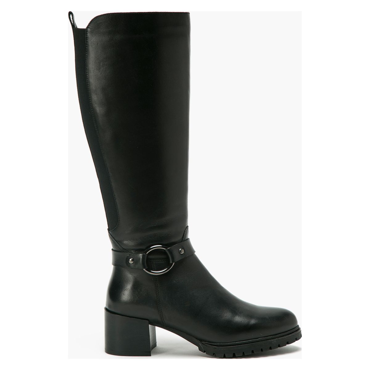 GACEL - Bota Mujer Cuero Negra