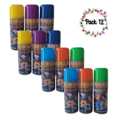 EKOL TACTICA MILITAR - Pack 12 Serpentina Spray Para Navidad O Fiesta De Año Nuevo