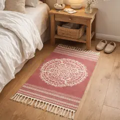 ARMONIA - Bajada de Cama Lino Decorativa Elegante 60x90cm 740