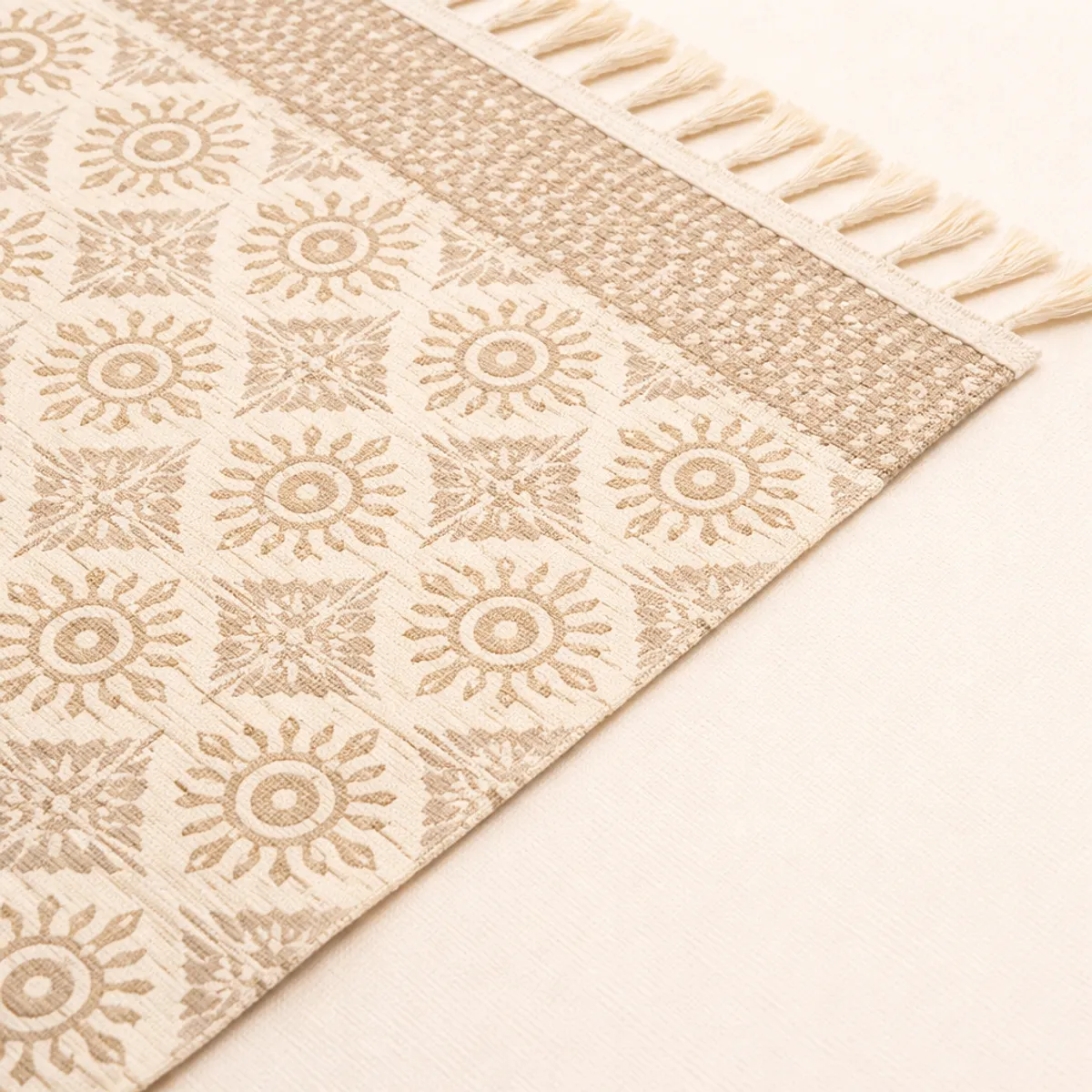 ARMONIA - Alfombra Pie de Cama Lino Diseño Clásico 60x130 746