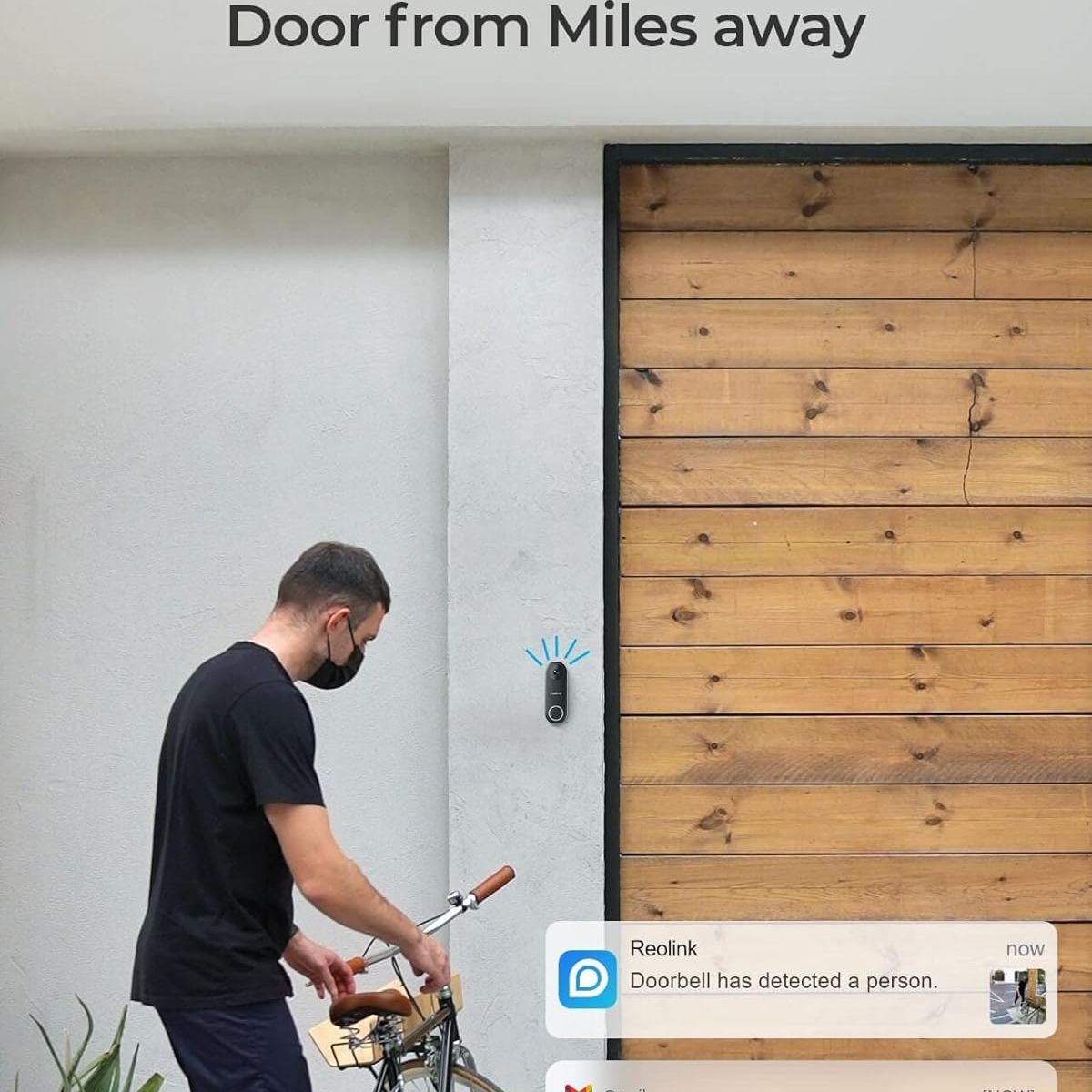 REOLINK - Reolink Video Doorbell WiFi 2K HD Día y Noche