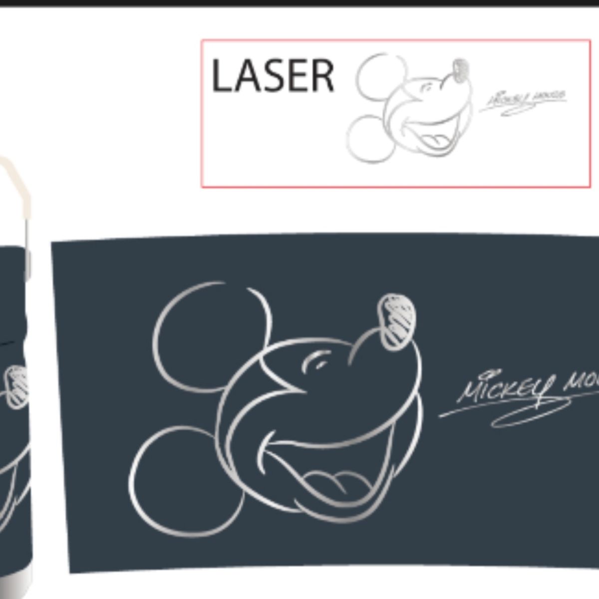 DISNEY - BOTELLA MANGO 650 ML M&M SILVER COLLECTION MICKEY