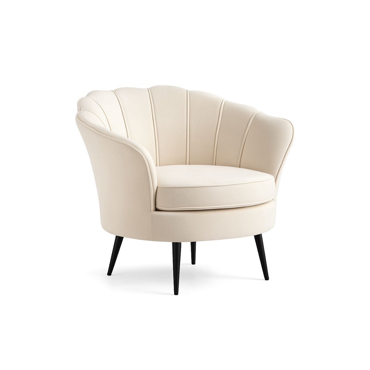 HABITA2 CHILE - POLTRONA TERCIOPELO SHELL BLACK SILLON 1 CUERPO