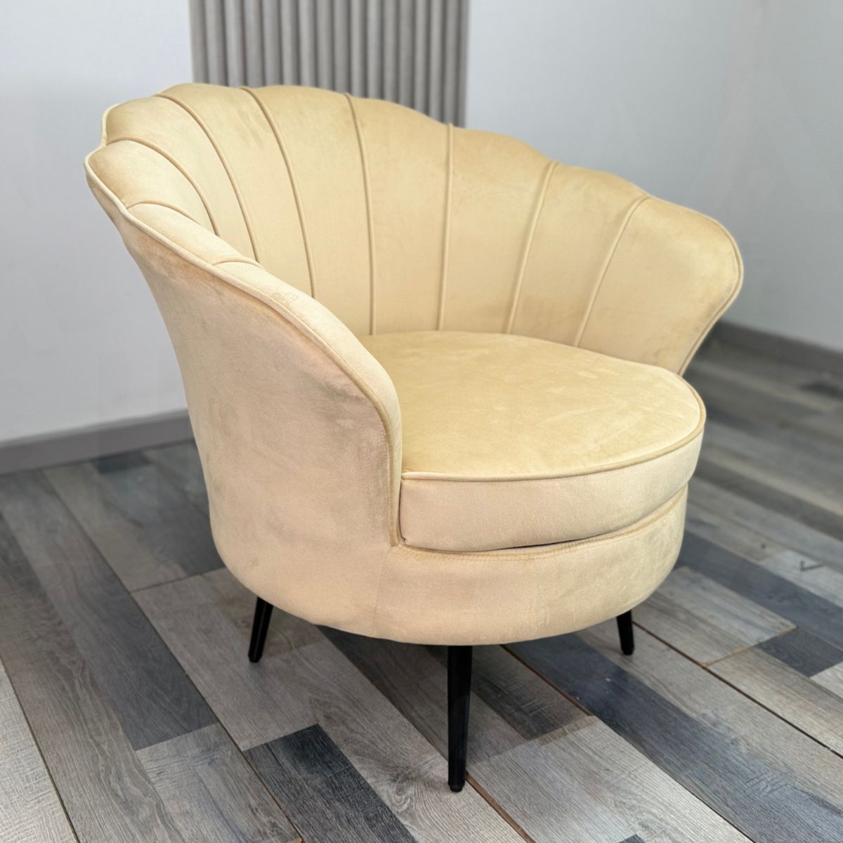 HABITA2 CHILE - POLTRONA TERCIOPELO SHELL BLACK SILLON 1 CUERPO