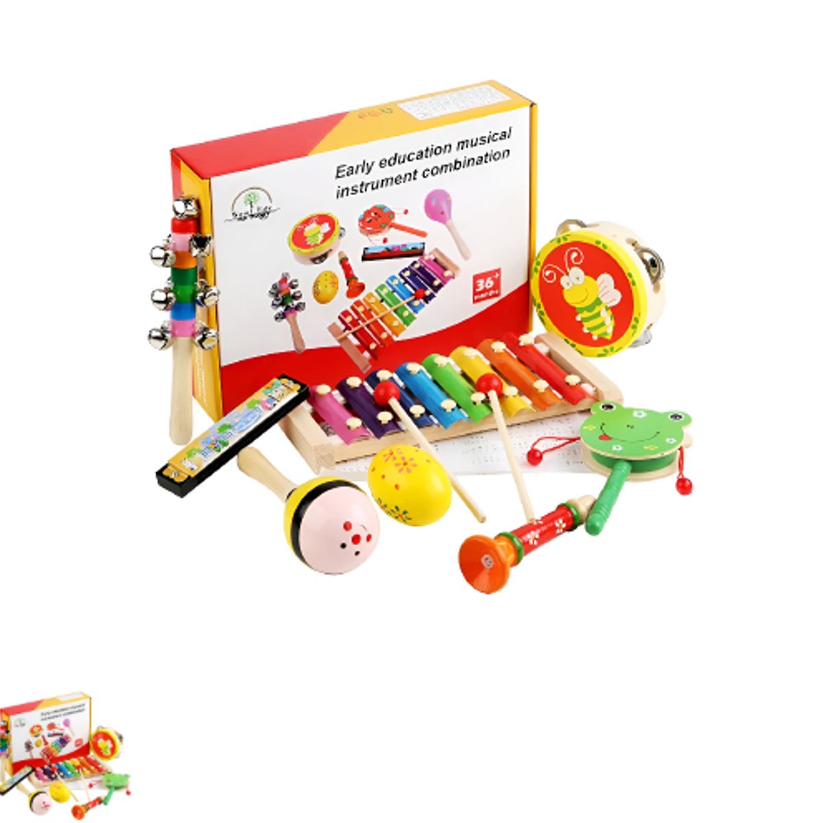 GENERICO - SET 8 INSTRUMENTOS MUSICALES PARA NIÑOS
