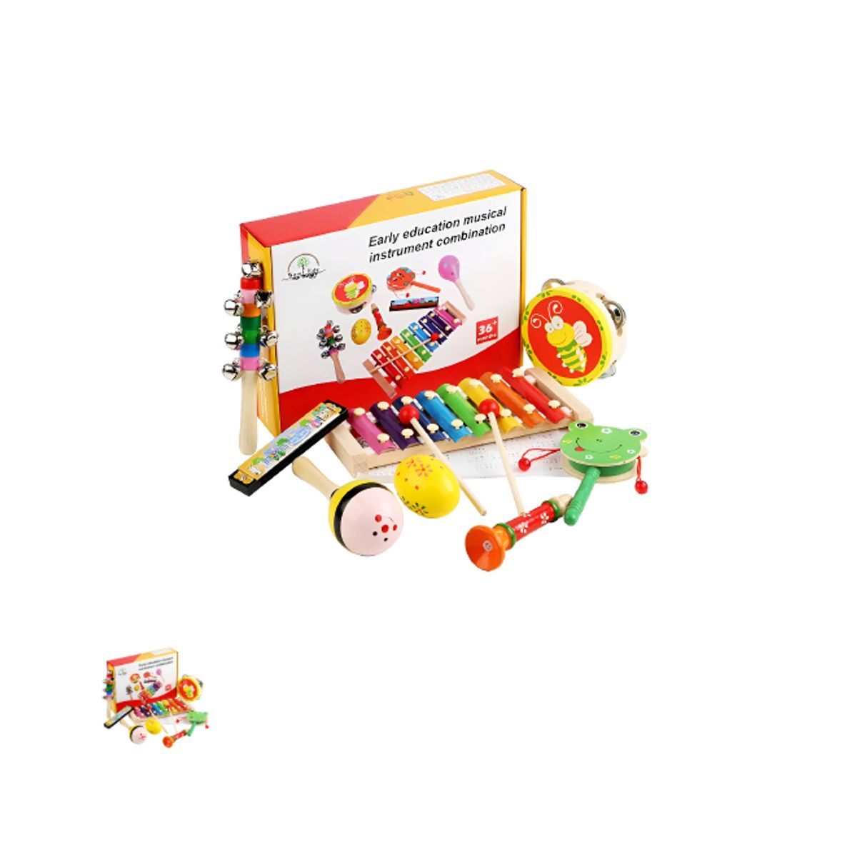 GENERICO - SET 8 INSTRUMENTOS MUSICALES PARA NIÑOS