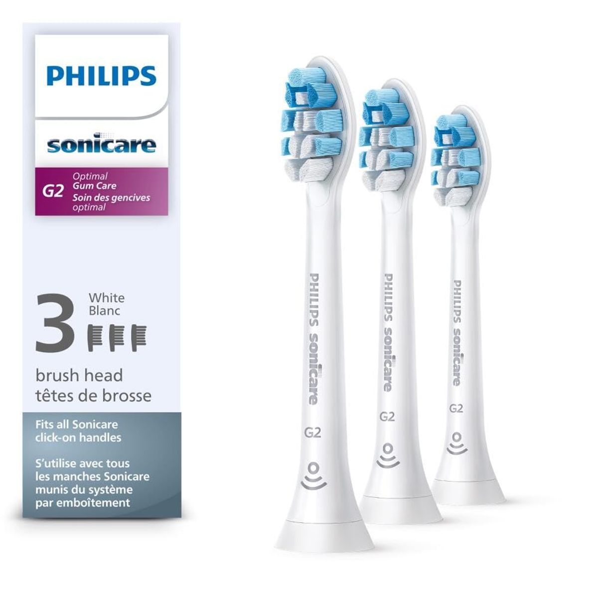 PHILIPS - Repuesto Cabezal Philips Sonicare G2 Optimal Cuidado de las Encías X3