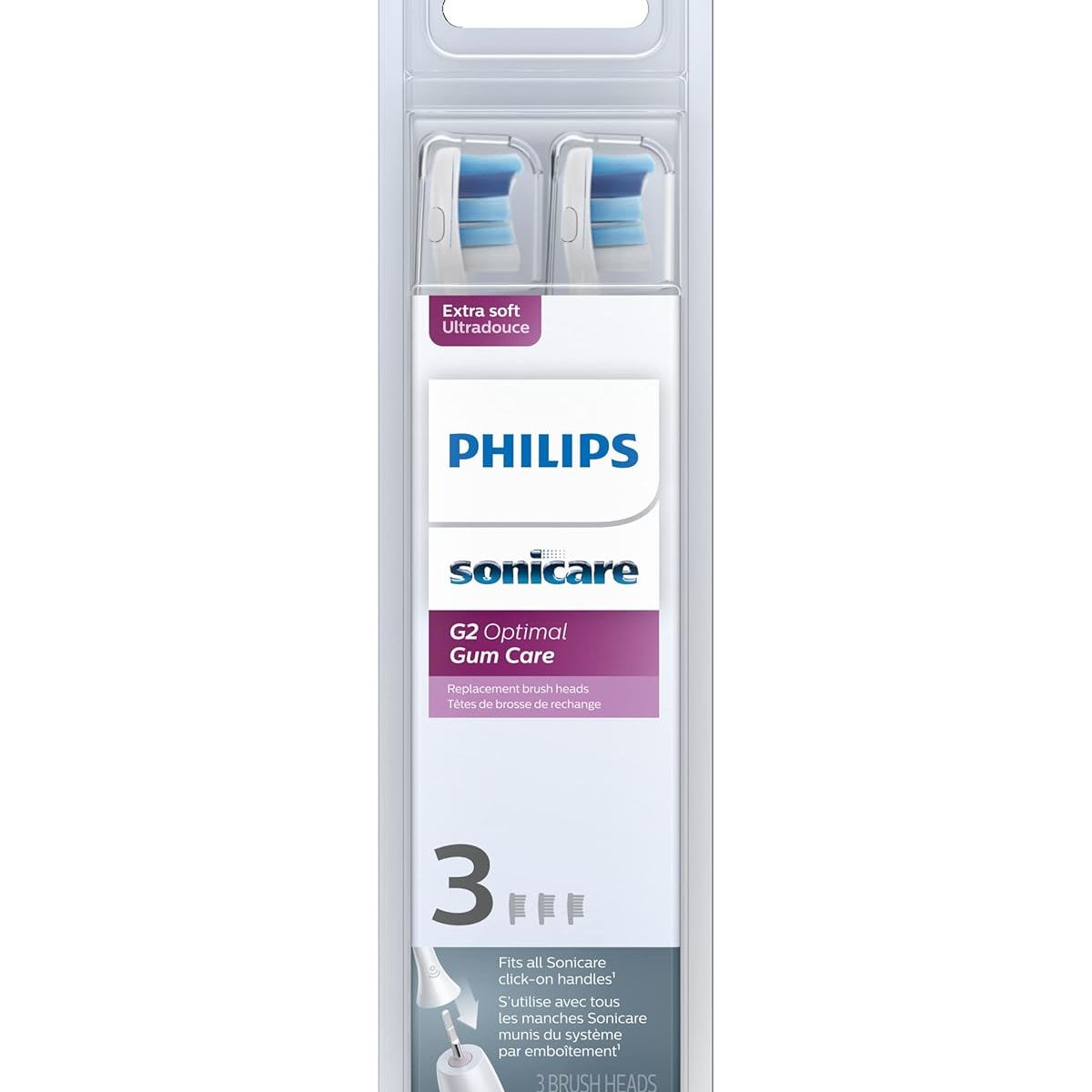 PHILIPS - Repuesto Cabezal Philips Sonicare G2 Optimal Cuidado de las Encías X3