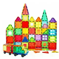 MUNDO MAGIA - Bloques Magneticos Construccion Juguete Armable Niños 120pcs