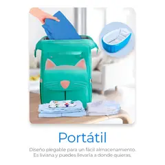 GENERICO - Bañera inflable plegable portátil para bebés con bomba aire