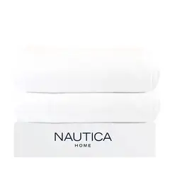 NAUTICA - Pack 2 Toallas de Baño Home 100% algodón alta calidad 76x152cm blanca