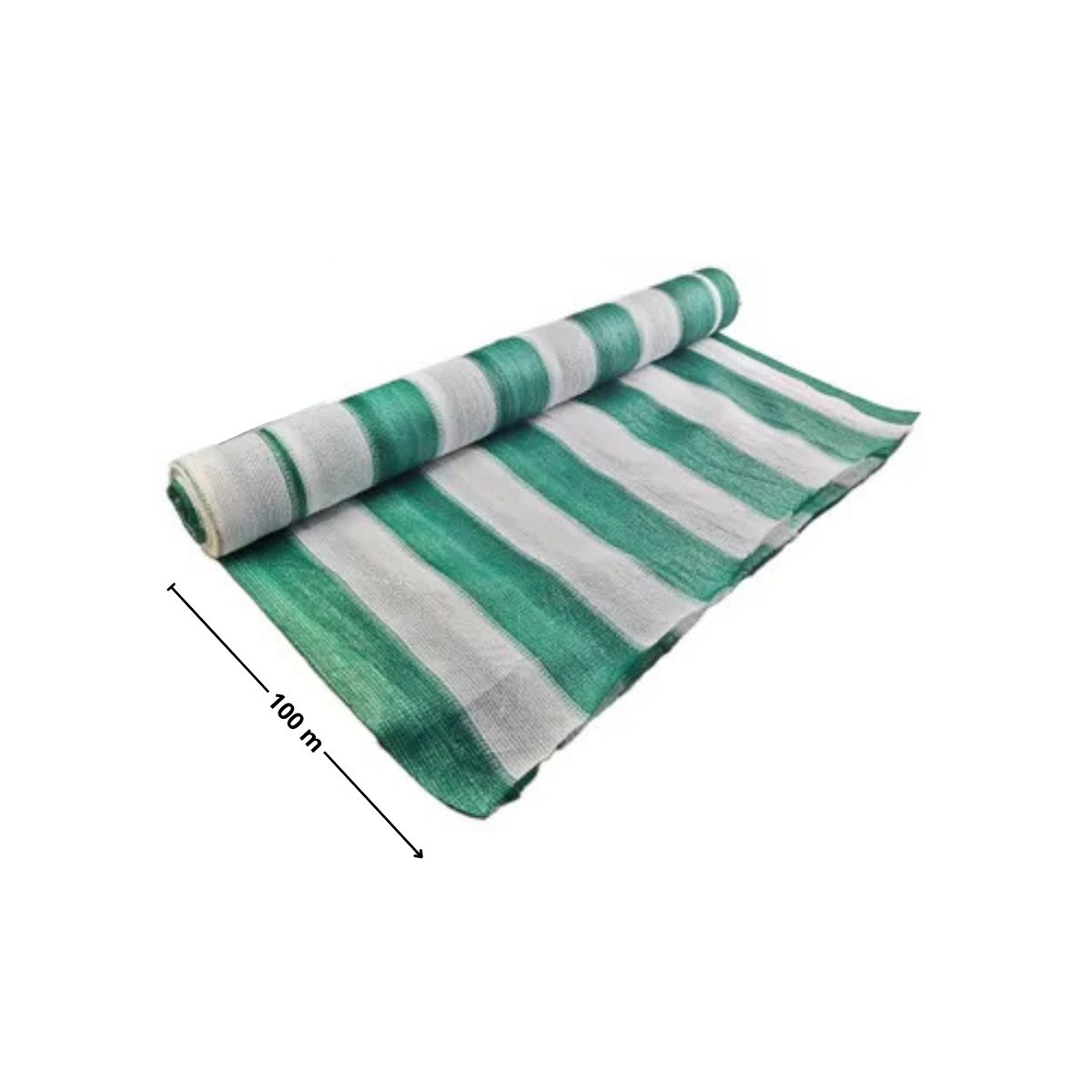 GENERICO - MALLA RASCHEL 100MT VERDE-BLANCO 80%*2.10MT-MIMBRAL