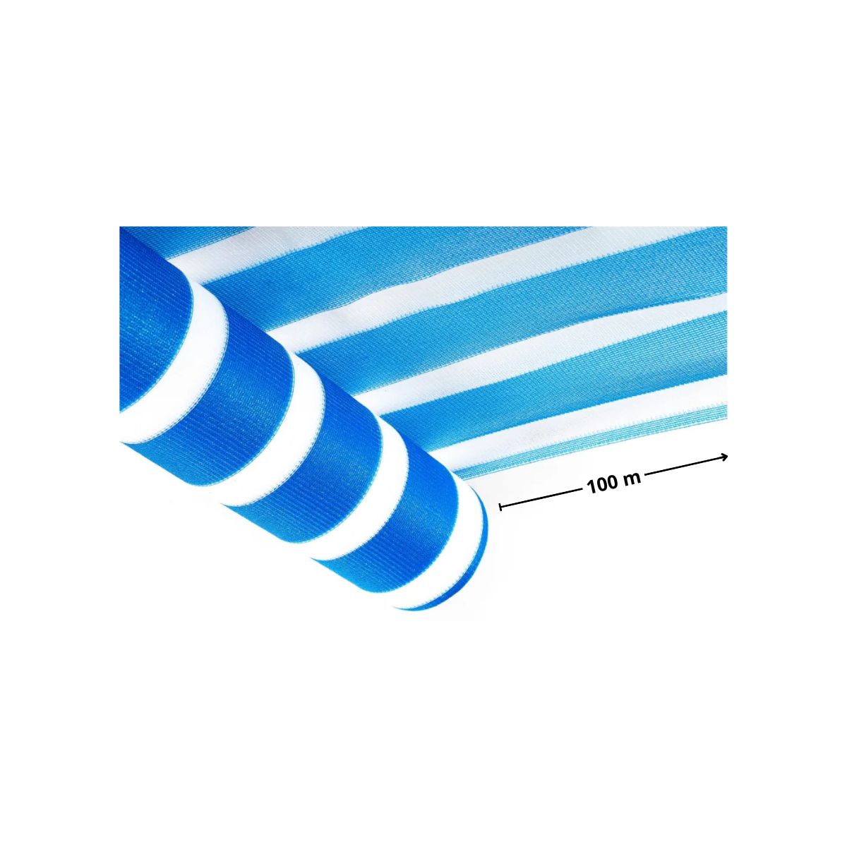 GENERICO - MALLA RASCHEL RO.100MT AZ-BCO 80%*4.20MT-MIMBRAL