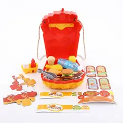 GENERICO - Juego Comida Hamburguesa Papas Comida De Juguete Bolso