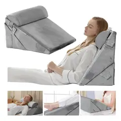 MUNDO MAGIA - Almohada Cojin Antireflujo Tipo Cuña Respaldo Grande Adulto