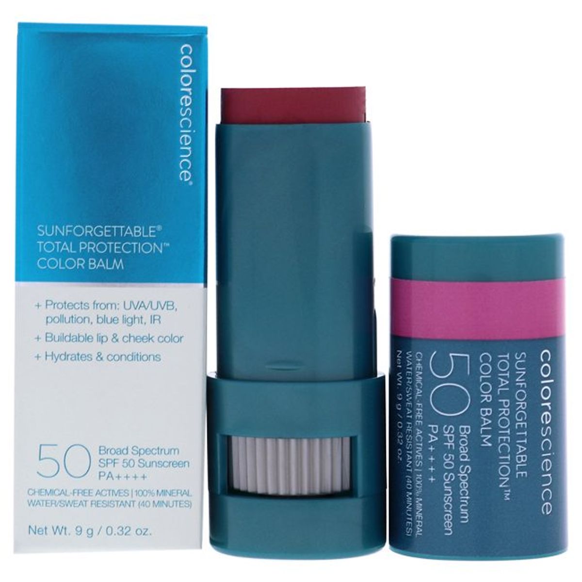 COLORESCIENCE - Bálsamo Color de Protección Total Sunforgettable SPF 50 - Berry - COLORESCIENCE