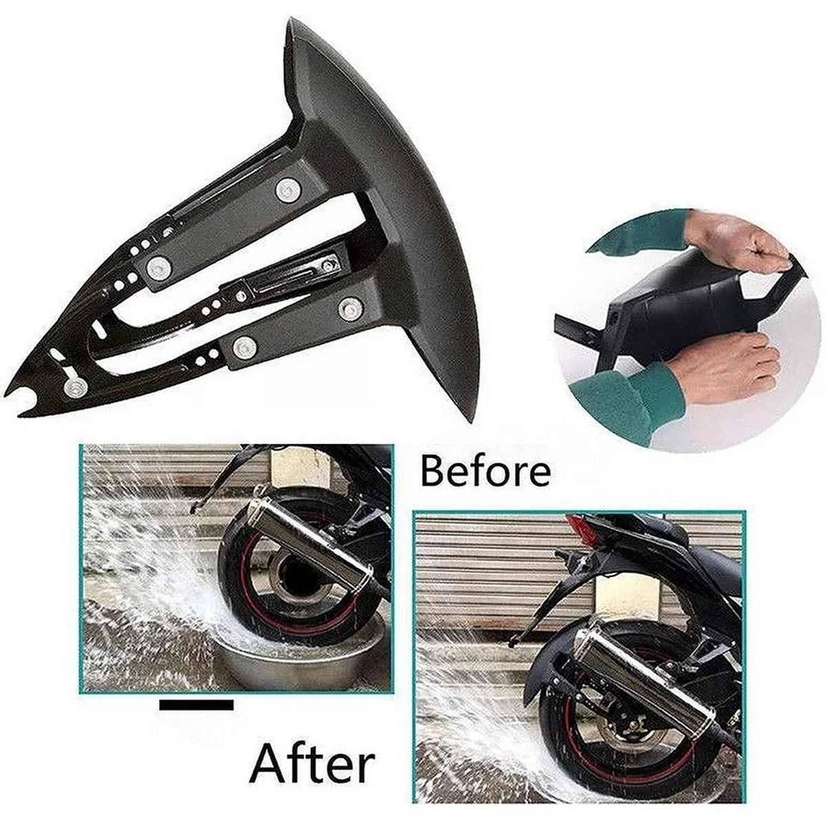 GENERICO - Tapabarro Trasero Moto Yamaha Fz16 / Fzn 150 2.0