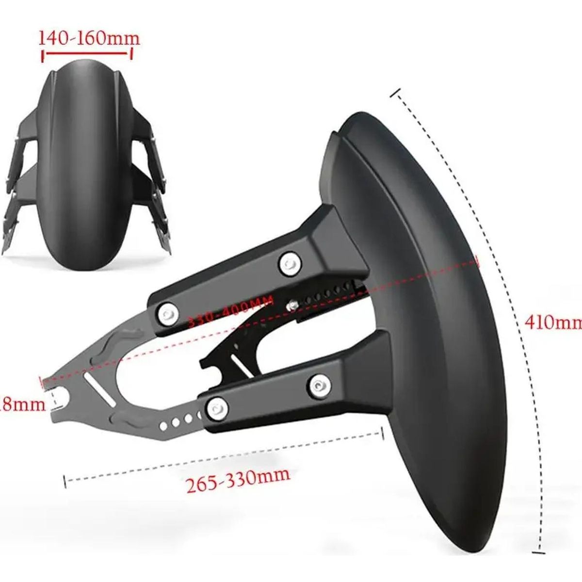 GENERICO - Tapabarro Trasero Para Moto Yamaha Xtz 125 / Xtz 150