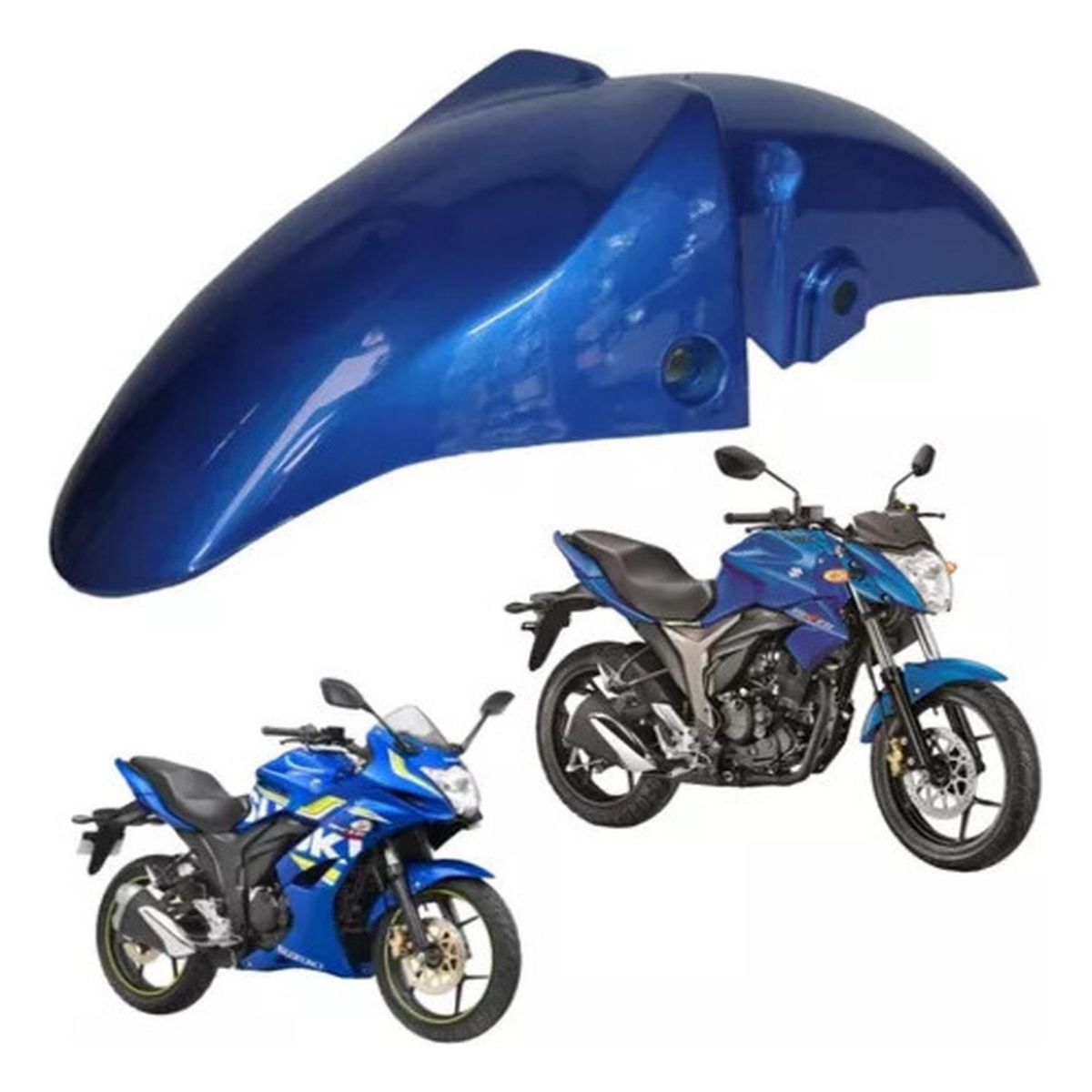 GENERICO - Tapabarro Delantero Moto Suzuki Gixxer 150 Sf - Di Antigua - Negro