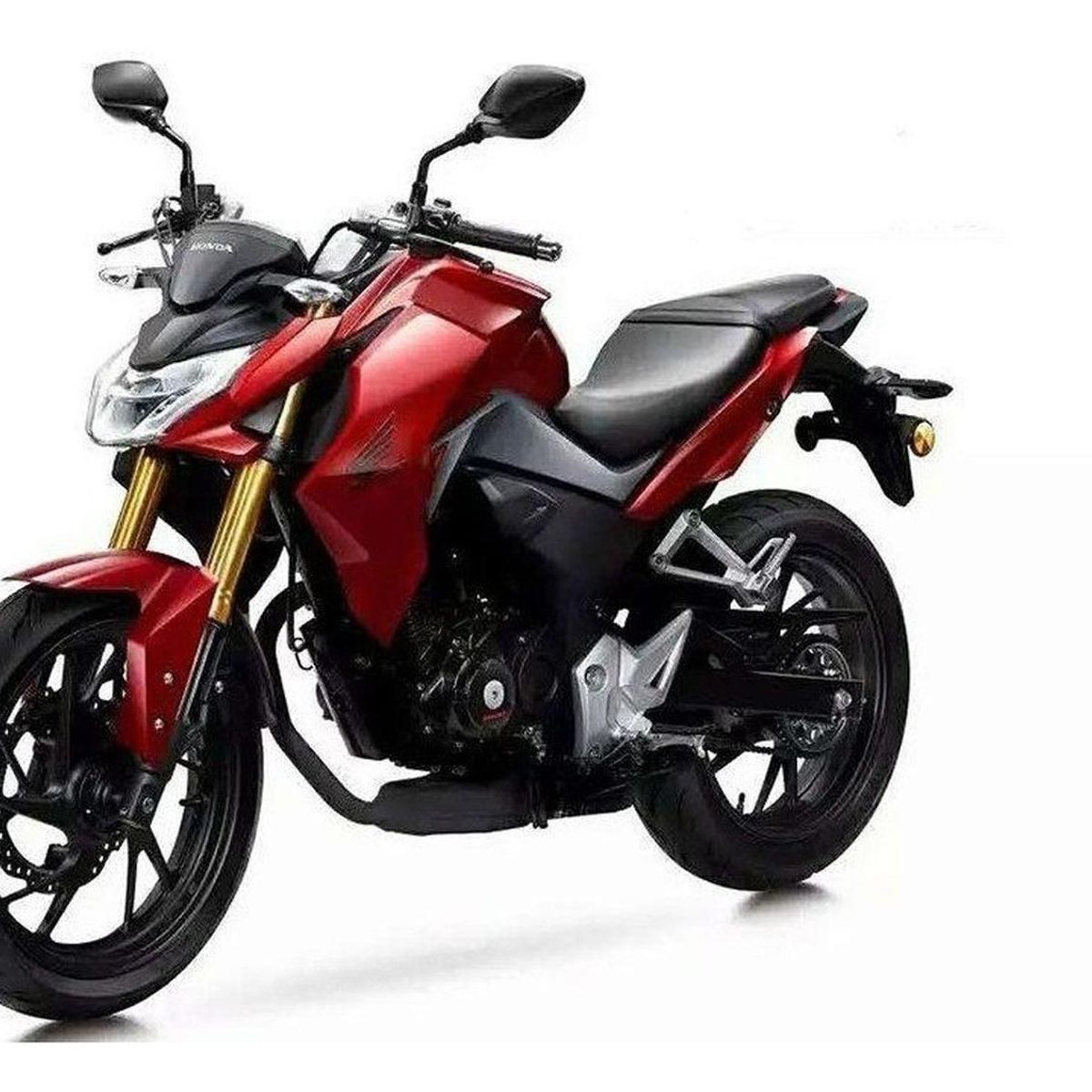 GENERICO - Tapabarro Delantero Para Moto Honda Cb190r Antigua - Rojo